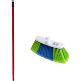 Swab Orta Boy Oto Yıkama Fırçası Seti (Kırmızı Metal Sap + 17 cm Oto Yıkama Fırçası)