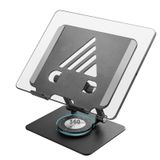 SWAGKIND Masa için Tablet Standı, 360° Dönebilen Tabanlı Ayarlanabilir Monitör Standı, iPad Pro, Galaxy Tab, Cep Telefonu için Taşınabilir Tablet Standı Tutacağı (Siyah)