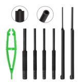 SWANLAKE GARDEN TOOLS 7 ADET Rulo Pim Başlangıç Zımba ve Cıvata Yakalama Kurulum Delgeç Seti, 1/16 inç, 5/64 inç, 3/32 inç, 1/8 inç