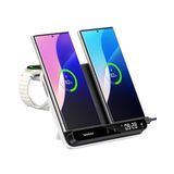 SwanScout Çift Kablosuz Şarj Cihazı, Samsung Galaxy S25/S24/S23/S22/S21, Z Flip, Z Fold için Şarj İstasyonu ve Galaxy Watch 7/Ultra/6/5/4/3 için, SwanScout 710S
