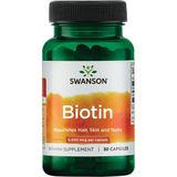 Swanson Biotin Hair B7 Vitamin 5000 Mcg 30 Capsules - 30 KAPSÜL