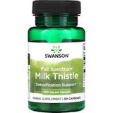 Swanson Full Spectrum Milk Thistle Deve Dikeni Detox 500 Mg 30 Caps