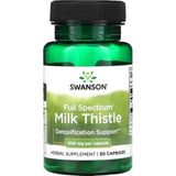 Swanson Full Spectrum Milk Thistle Deve Dikeni (Detox) 500 Mg, 30 Capsules - Aromasız
