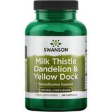 Swanson Milk Thistle (Özelsporcugıdaları) Dandelion Yellow Dock 120 Capsul.abd Menşei.38. - Aromasız
