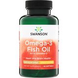 Swanson Omega-3 Fish Oil With Vitamin D - Lemon Flavored 1000MG - 60 Softgels