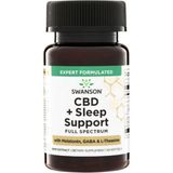 Swanson Vitamins C.b.d + Sle Ep Support Full Spec Trum W/ Mela Tonn, Ga Ba & L-Theanine 15MG · 60 Softgels. - Aromasız