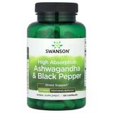 Swanson Vitamins, High Absorption Ashwa-Gandha & Black Pepper, 120 Capsules