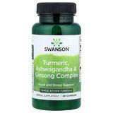 Swanson Vitamins, Turmeric, Ashwa-Gandha & Ginseng Complex, 60 Capsules