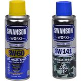Swanson Works Sw-60 Yağlayıcı Pas Sökücü Çok Amaçlı Multi Sprey + Tüfek Tabanca ve Silah T - Çok Renkli