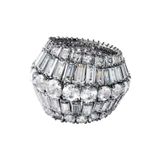 Swarovski 5610392 Hyperbola:Rıng L Rows Whıte/Rhs 58 Swarovski Yüzük