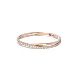 Swarovski 5620552 Twist Beyaz Pembe Altın Kaplama Bileklik