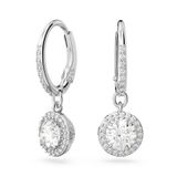 Swarovski 5636270 Constella Drop Pave Beyaz Rodyum Kaplama Küpe