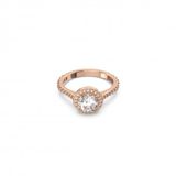 Swarovski 5639404 55 Constella Round Pave Beyaz Pembe Altın Rengi Kaplama Yüzük