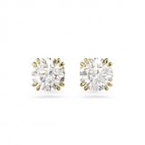 Swarovski 5642595 Constella Stud Beyaz Sarı Altın Rengi Kaplama Küpe
