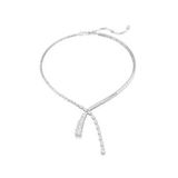 Swarovski 5692533 Matrix Necklace V White-Rhs Kolye
