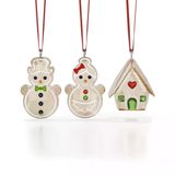 Swarovski 5701511 Holiday Cheers Ornament Set Gingerbread Ev Dekorasyonu