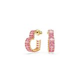 Swarovski 5706340 Matrix Pe Hoop Hrt S Pink-Gos Küpe