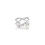 Swarovski 5714376 Matrix Ring Pearl Open White-Rhs 60 Yüzük