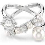 Swarovski 5714378 Matrix Ring Pearl Open White-Rhs 58 Yüzük
