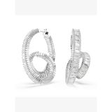Swarovski 5727113 Matrix PE Hoop Twisted WHI/RHS Küpe