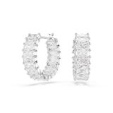 Swarovski 5733397 Matrix PE MN Hoop WHITE/RHS Küpe