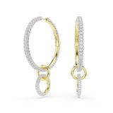 Swarovski 5738201 Dextera Pe Hoop White-Gos Küpe