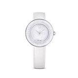 Swarovski Crystallıne Lustre Ls Whıte Cry Sts Beyaz Deri Kadın Kol Saati