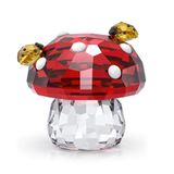 Swarovski Idyllia Mantar ve Uğur Böcekleri Dekoratif Obje, Kırmızı