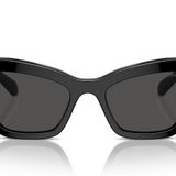 Swarovski Kadın Sk6021 Kedi Gözü Güneş Gözlüğü, Gunmetal/Koyu Gri, 56 mm