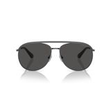 SWAROVSKI Kadın Sk7005 Aviator Güneş Gözlüğü, Koyu Gümüş/Koyu Gri, 61 mm