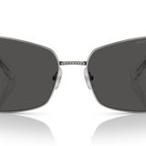 SWAROVSKI Kadın Sk7008 Kelebek Güneş Gözlüğü, Gunmetal/Koyu Gri, 57 mm