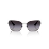 Swarovski Kadın Sk7029 Aviator Güneş Gözlüğü, Gümüş/Gradyan Gri, 55 mm