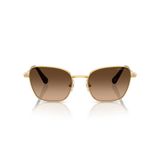 Swarovski Kadın Sk7029 Aviator Güneş Gözlüğü, Sarı Altın/Yeşil Gradyan Kahverengi, 55 mm
