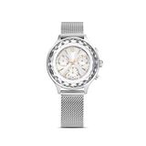 Swarovski Nova Chrono:mb Sts Wht Sts Gümüş Metal Kadın Kol Saati