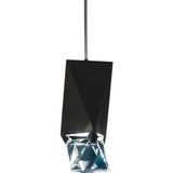 Swarovski Octa Siyah Metal Kristalli Sarkıt Aydınlatma 7,5 x 7,5 cm - Standart
