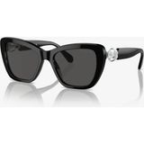 Swarovski Sk 6018 100187 52 Swarovski Kadın Güneş Gözlüğü - Siyah