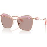 Swarovski SK7040 401461 57 Kadın Güneş Gözlüğü - Rose Gold