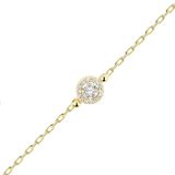 Swarovski Taşlı Altın Bileklik