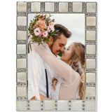 Swarovski Taşlı Sedef Motifli 10x15 cm Gösterişli Fotoğraf Çerçevesi