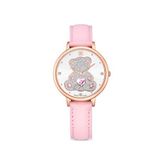 Swarovski Teddy Pembe Deri Kadın Kol Saati