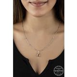 Swarovski Union Crystal Kadın Metal Drop Gümüş Kolye