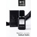 Swars Parfüm M73 Dark Erkek Parfüm Siyah Şişe Edp 50 ML Fresh Portakal Sedir