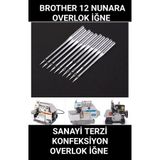Swart SANAYİ TERZİ KONFEKSİYON OVERLOK MAKİNE İĞNESİ 12 NUMARA SİNGER BROTHER