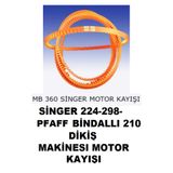 Swart singer 224-298 ve pfaff 210 Dikiş Makinesi Ve Bazı Makineler Için Motor Kayışı Mb-360