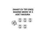 Swart SİNGER BEKO ZETİNA JANOME BERNİNA METAL MEKİK 5 ADET MASURA HEDİYE
