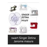 Swart Singer Pfaff Zetina Brother Bernina Ev Tipi Dikiş Makine Geniş Masura