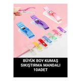 Swart SİNGER PFAFF ZETİNA JANOME BÜYÜK BOY KUMAŞ SIKIŞTIRMA MANDALI 10 ADET