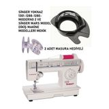 Swart SİNGER YOKNAZ 1301-1288-1280- MODERNO 2 VE MARS MODEL MAKİNELERİ İÇİN MEKİK 2 ADET MASURA HEDİYELİ