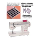 Swart SINGER Yoknaz Dikiş Makinesi 1301-1288-1280 VE MODERNO 25 ADET KUTULU MASURA (İNCE OLAN MASURA)