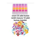 Swart SİNGER ZETİNA EV TİPİ DİKİŞ MAKİNESİ 25'Lİ RENKLİ MASURA KUTULU VE 10 ADET MANDAL SETİ